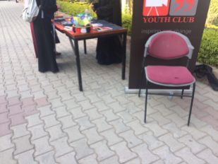 Sisters busy in giving dawah at FAST University